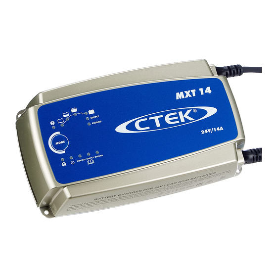 CTEK MXT 14 Manuel