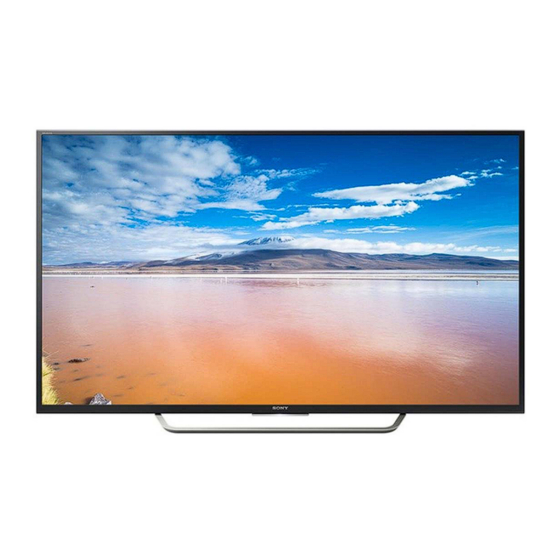 Sony BRAVIA KD-65XD750 Série Guide De Référence