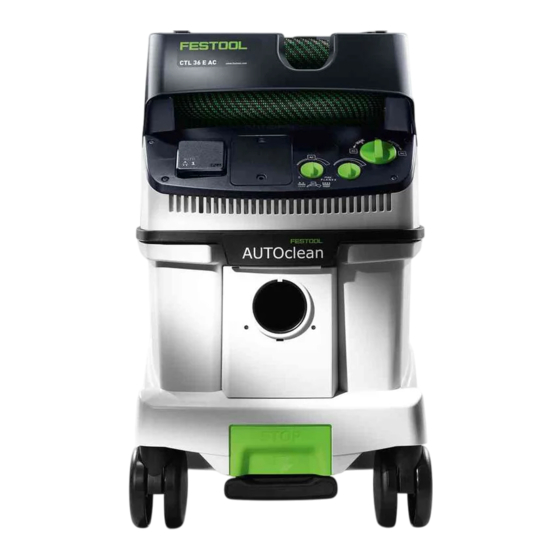 Festool CLEANTEX CTL 26 E Notice D'utilisation D'origine