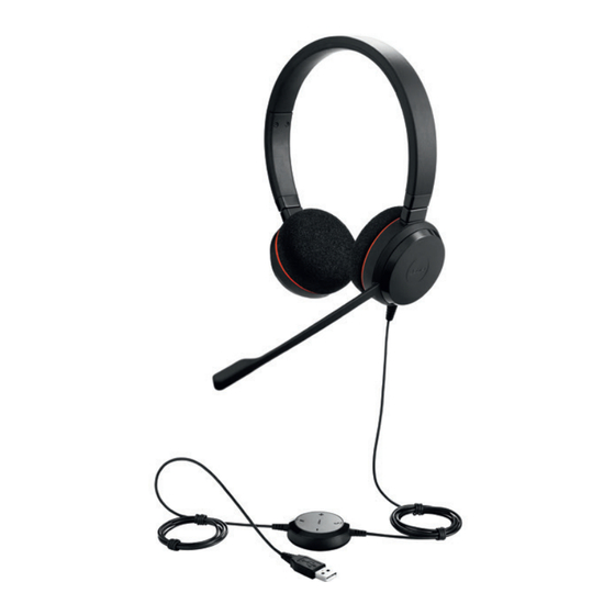 Jabra Evolve 20 Manuel D'utilisation