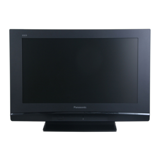 Panasonic VIERA TX-26LE8F Mode D'emploi