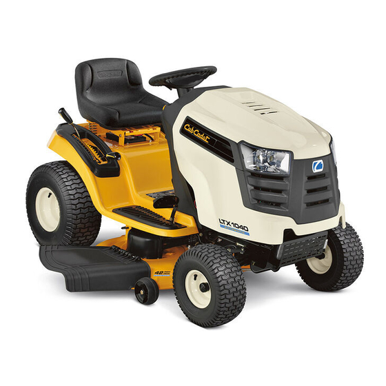 Cub Cadet LTX1040 Manuel De L'utilisateur