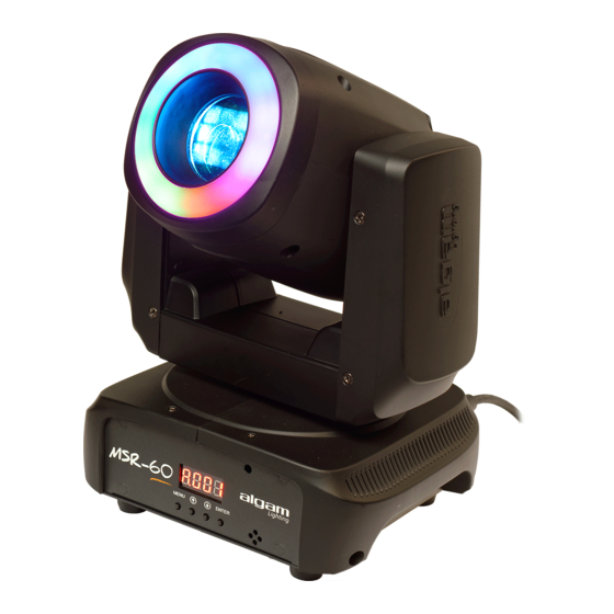 Algam Lighting MSR60 Manuel D'utilisation