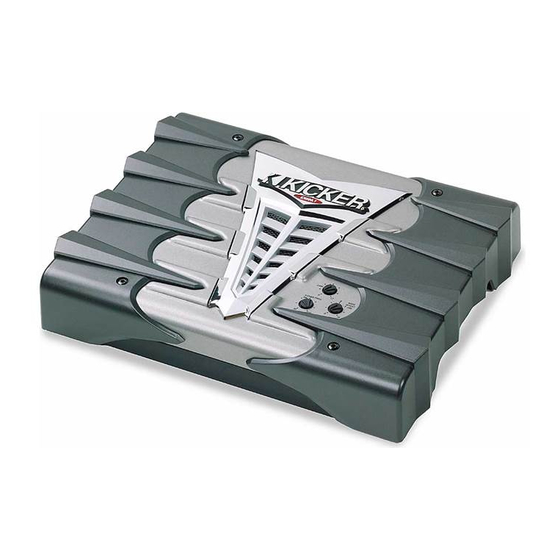 Kicker KX400.1 Manuel D'utilisation