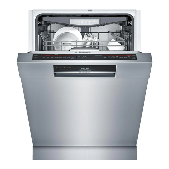 Bosch SHX89PW75N Notice D'utilisation