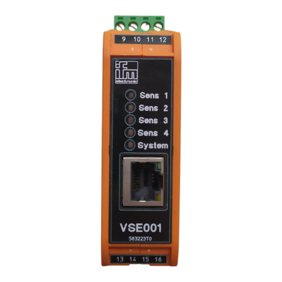 IFM efector800 VSE001 Manuel D'utilisation