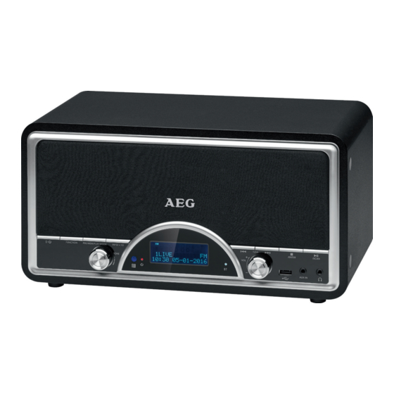 AEG NDR 4378 DAB+ Mode D'emploi