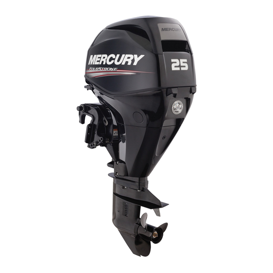 Mercury Marine EFI 25 Mode D'emploi