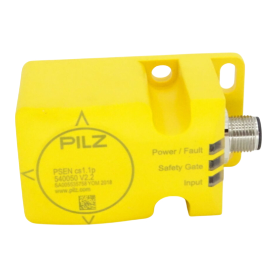 Pilz PSEN cs1.1p Manuel D'utilisation