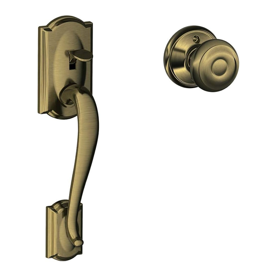 Schlage FE285 Notice D'installation