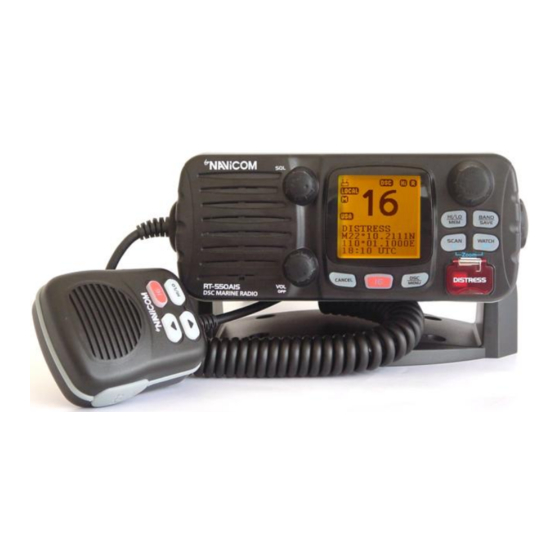 NAVICOM VHF RT-550AIS Guide D'utilisation