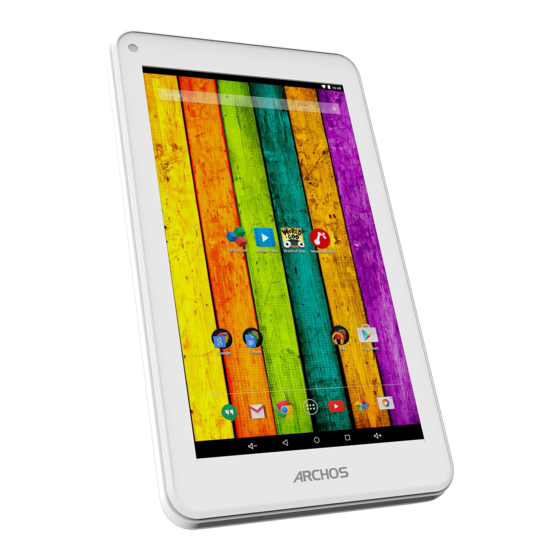 Archos 70 Neon+ Manuels