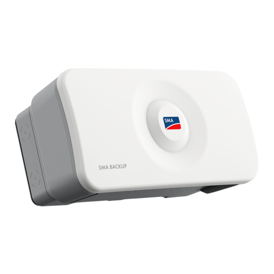 SMA Backup 1PM Instructions D'installation