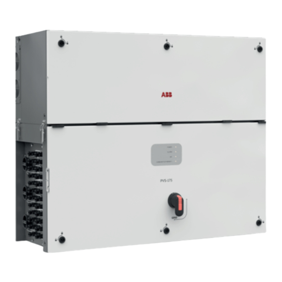 ABB PVS-175-TL Guide D'installation Rapide