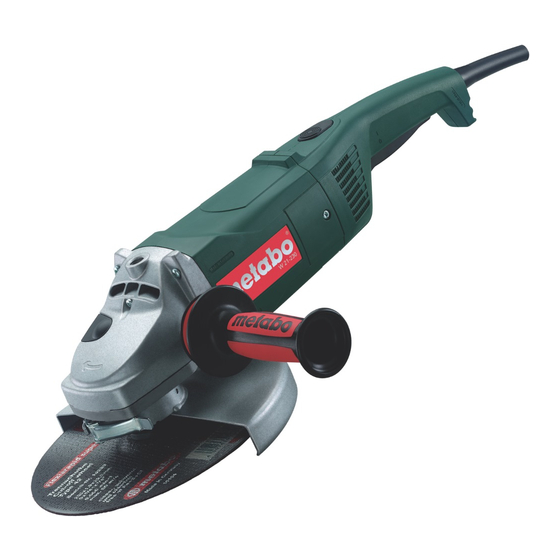 Metabo W 20-230 SP Mode D'emploi