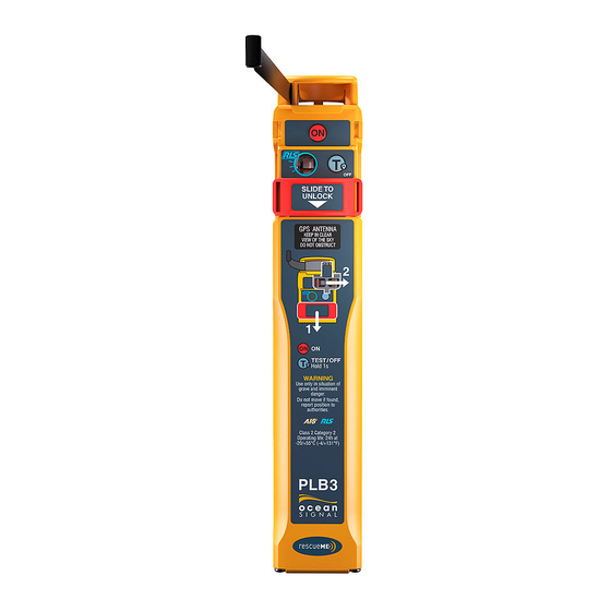 Ocean Signal rescueME PLB3 Manuel De L'utilisateur