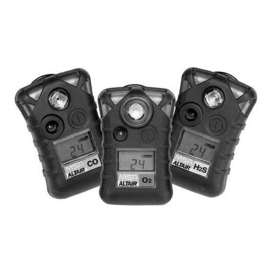 MSA ALTAIR Serie Manuel D'utilisation