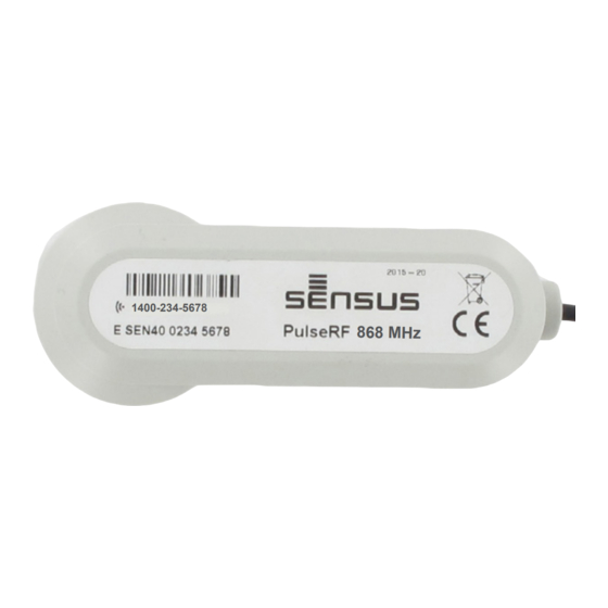 Xylem Sensus PulseRF Mode D'emploi