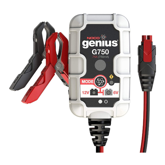 NOCO Genius G750EU Guide D'utilisation Et Garantie