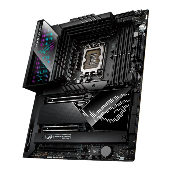 Asus ROG MAXIMUS Z690 HERO Manuel De L'utilisateur