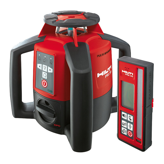 Hilti PR 35 Mode D'emploi