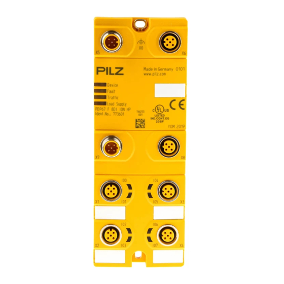 Pilz PDP67 F 8DI ION HP Manuel D'utilisation