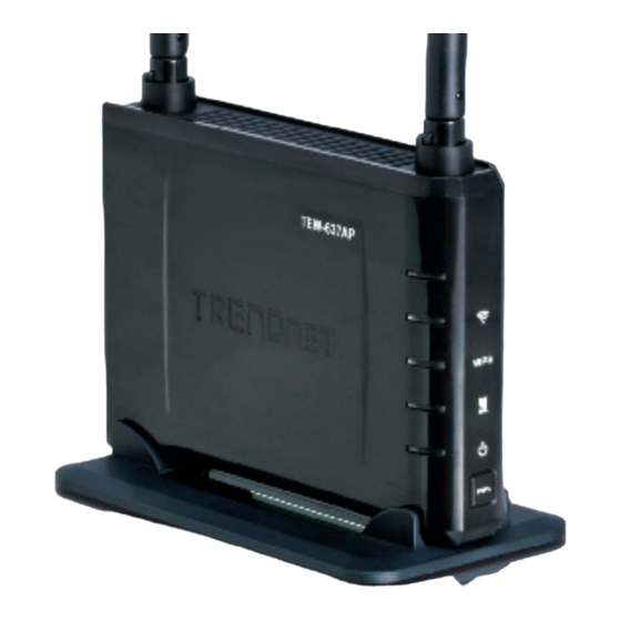 TRENDnet TEW-637AP Guide D'installation Rapide