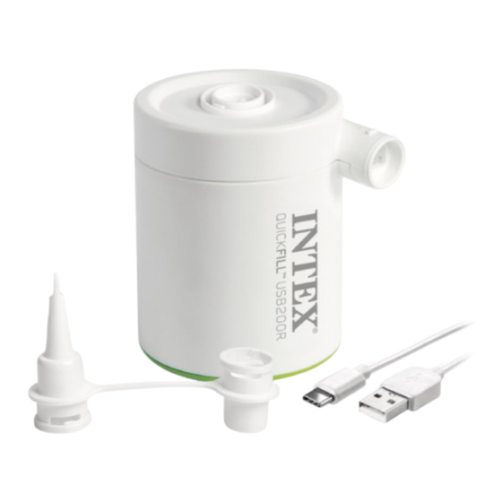 Intex QuickFill AP637 Manuel D'utilisation