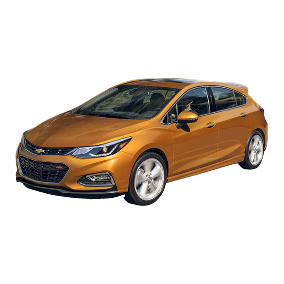 Chevrolet Cruze 2017 Manuels