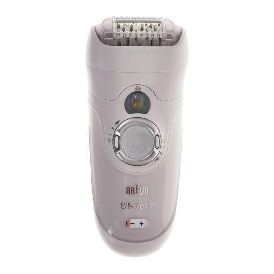 Braun Silk-epil 7 Mode D'emploi