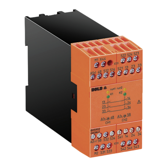 DOLD SAFEMASTER BH 5902/01MF2 Mode D'emploi