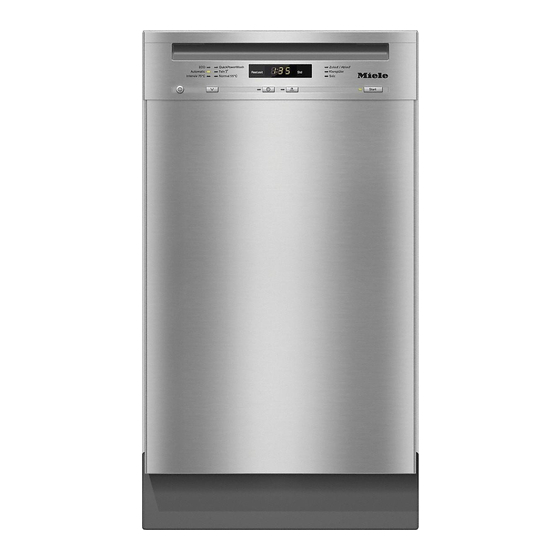 Miele G 4722 Mode D'emploi