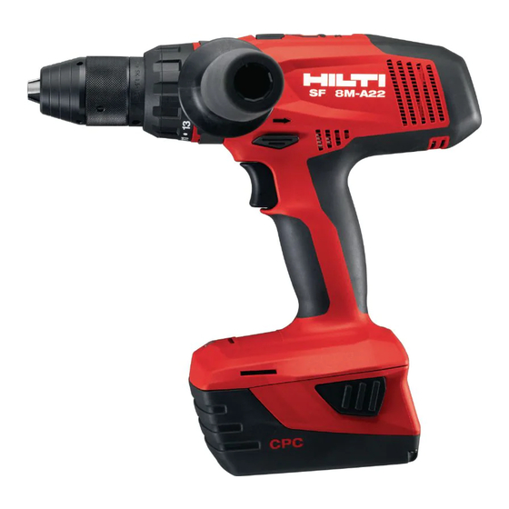 Hilti SF 8M-A22 Mode D'emploi