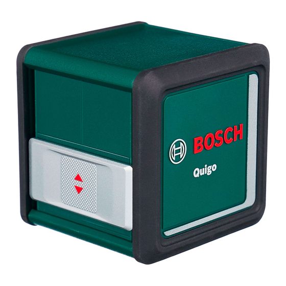 Bosch Quigo Notice Originale