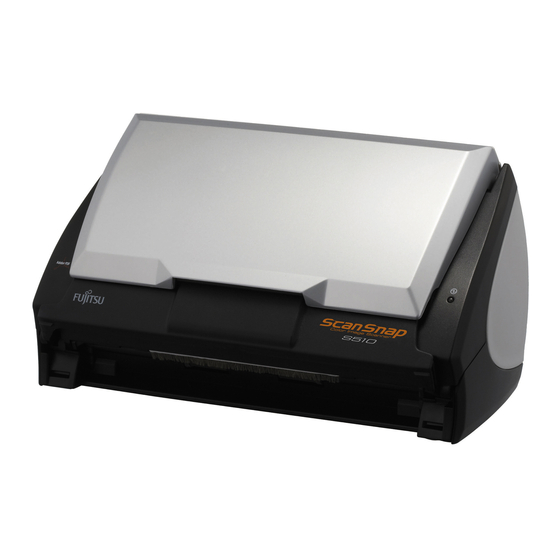 Fujitsu ScanSnap S510 Instructions Préliminaires