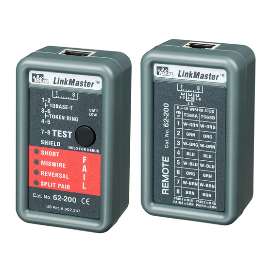 IDEAL LinkMaster 62-200 Guide De L'utilisateur