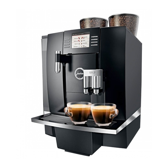 Jura GIGA X8 Professional Mode D'emploi