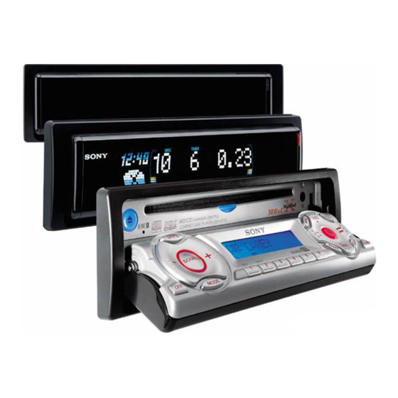 Sony CDX-M750 Mode D'emploi