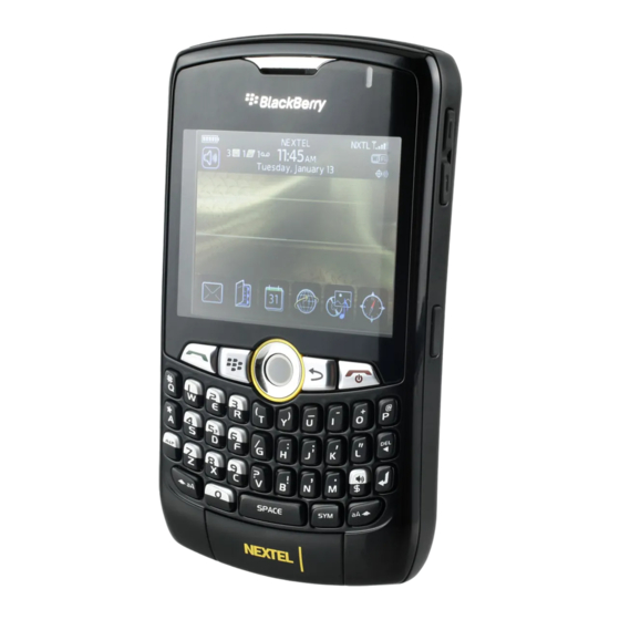 Blackberry Curve 8350i Guide De Mise En Route