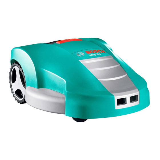 Bosch Indego 800 Notice Originale