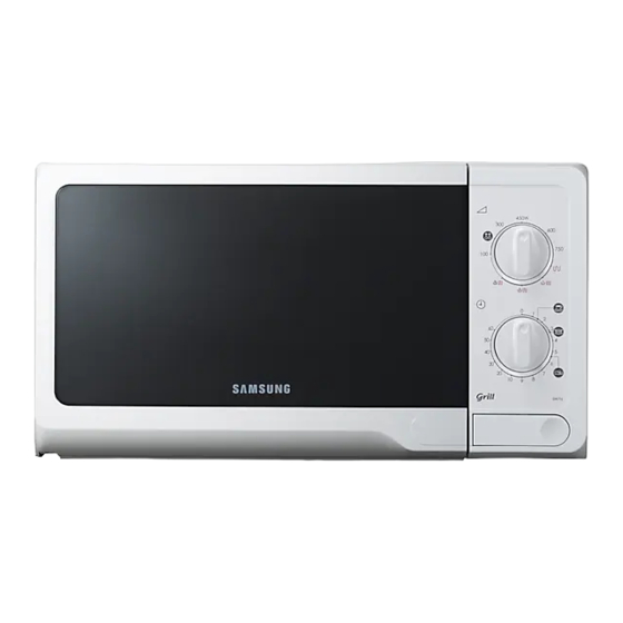 Samsung GW71E Mode D'emploi Et Conseils De Cuisson