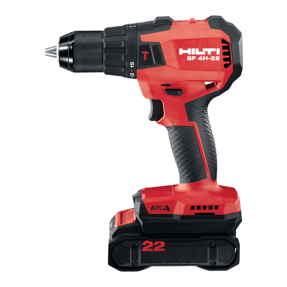 Hilti NURON SF 4-22 Mode D'emploi