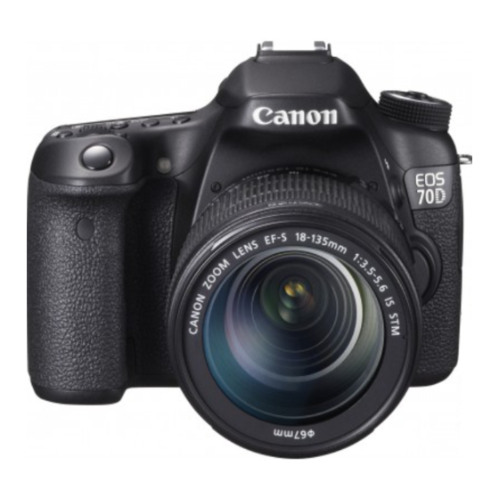 Canon EOS 70D (W) Manuels