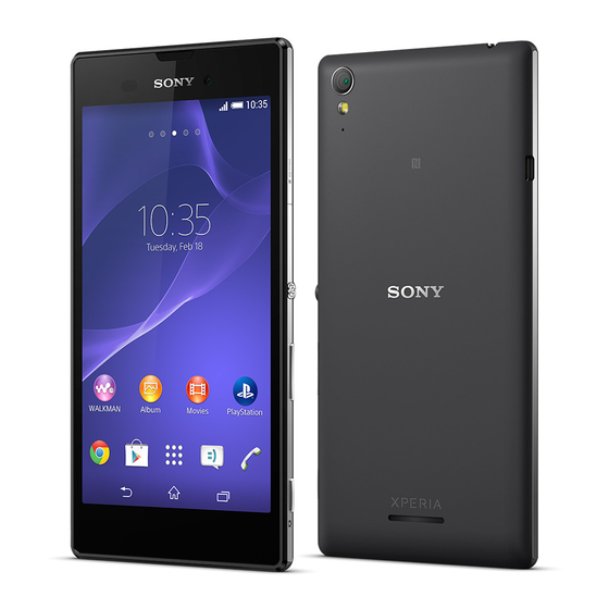 Sony Xperia T3 Guide De L'utilisateur