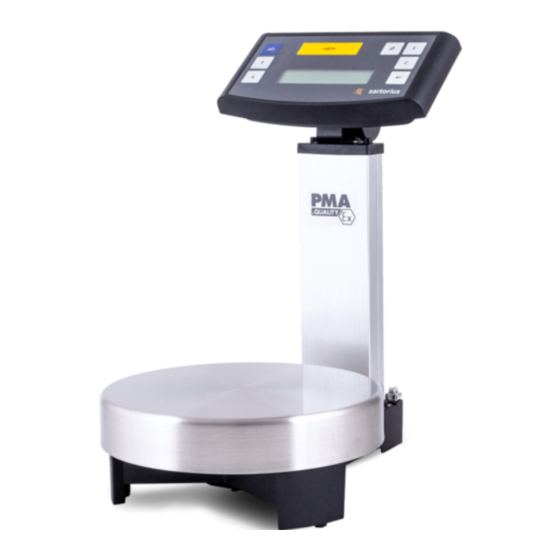 Sartorius PMA.Quality PMA 7501-X Manuels