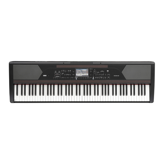 Korg HAVIAN 30 Guide Rapide