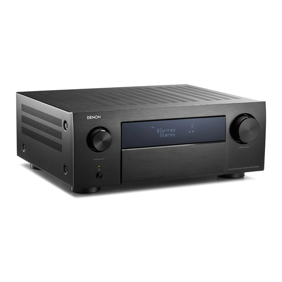 Denon AVR-X4500H Manuel De L'utilisateur