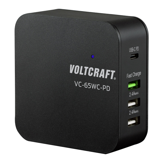 VOLTCRAFT VC-65WC-PD Mode D'emploi