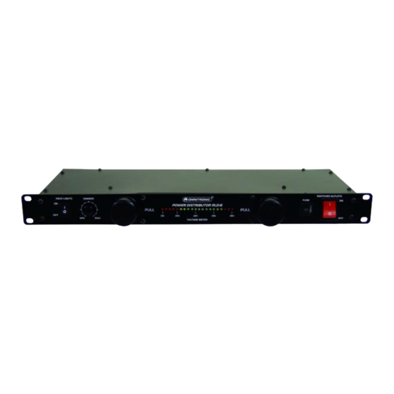Omnitronic RL-8 Mode D'emploi