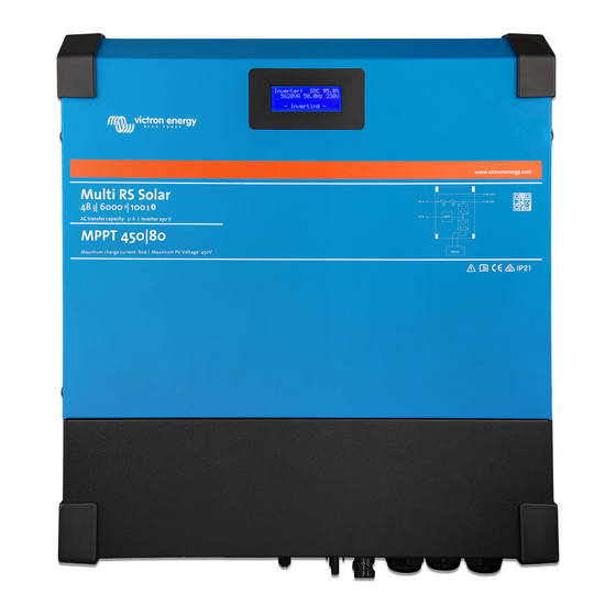 Victron energy Multi RS Solar 48/6000/100 Manuel